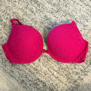 Victoria's Secret Vibrant Pink Lace Bra